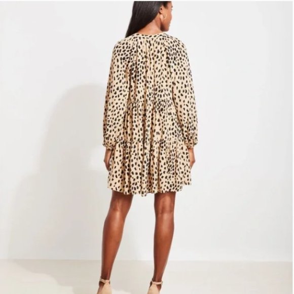 Vineyard Vines Wild Spotted Tiered Leopard Dress New With Tags size Small - Picture 3 of 8